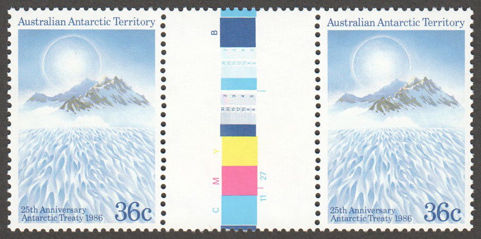 Australian Antarctic Territory Scott L75 MNH Gutter Pair - Click Image to Close